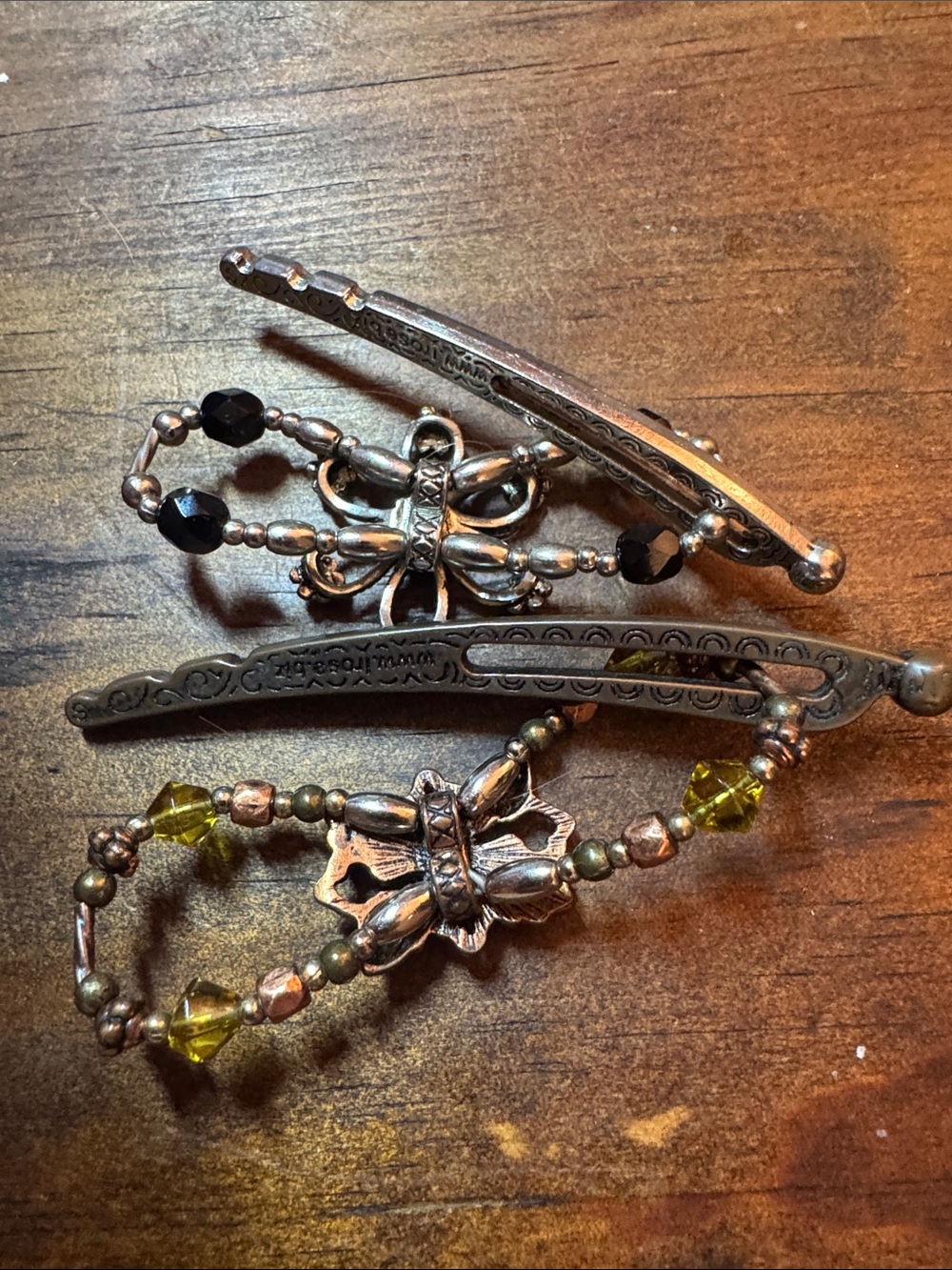 2 Lilla rose Vintage-Inspired Floral & Leaf flexi Hair Clips - Picture 2 of 2